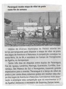 Paranaguá recebe etapa de volei de praia